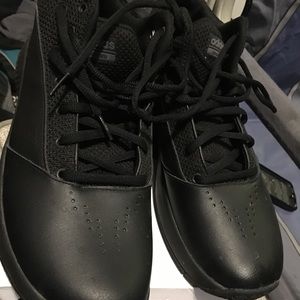Men’s adidas black on black size 12